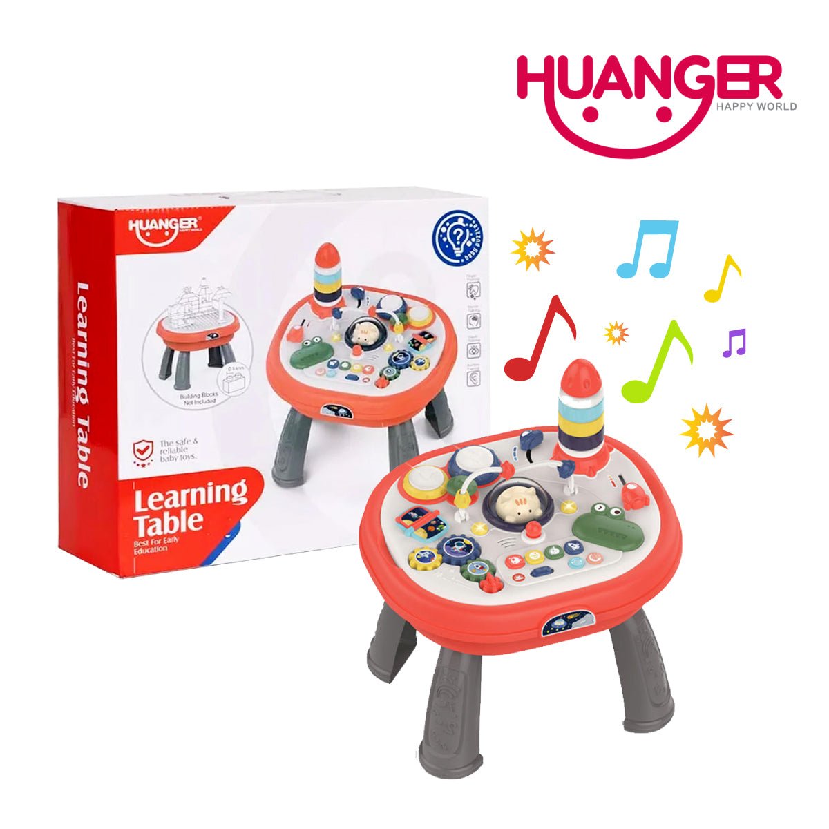 Huanger HE0509 Learning Table for Baby – Educational Activity Table for Toddlers