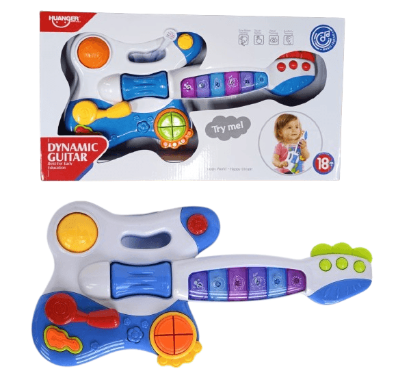 Electronic Musical & Light Guitar for Kids – Colorful Sound and Light Toy