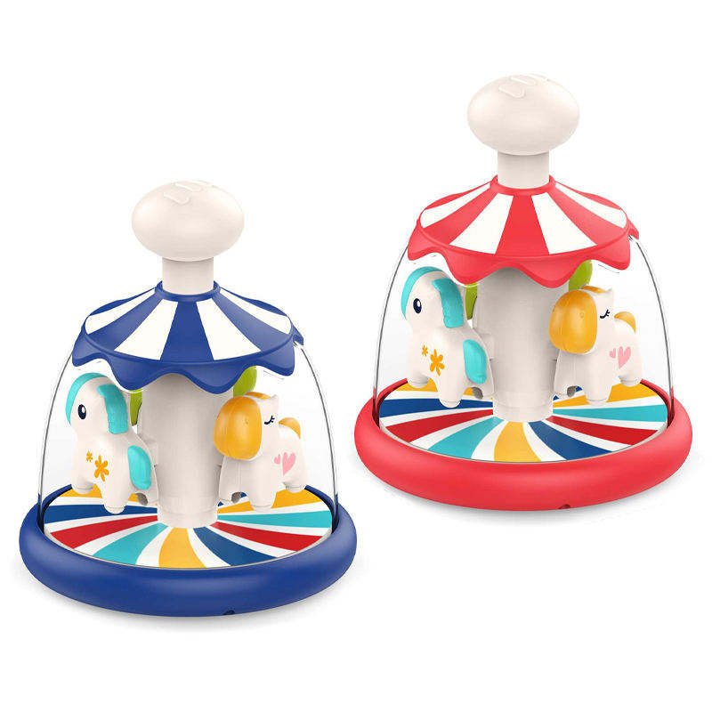Baby Board Game Push Press Carousel Toy for Kids