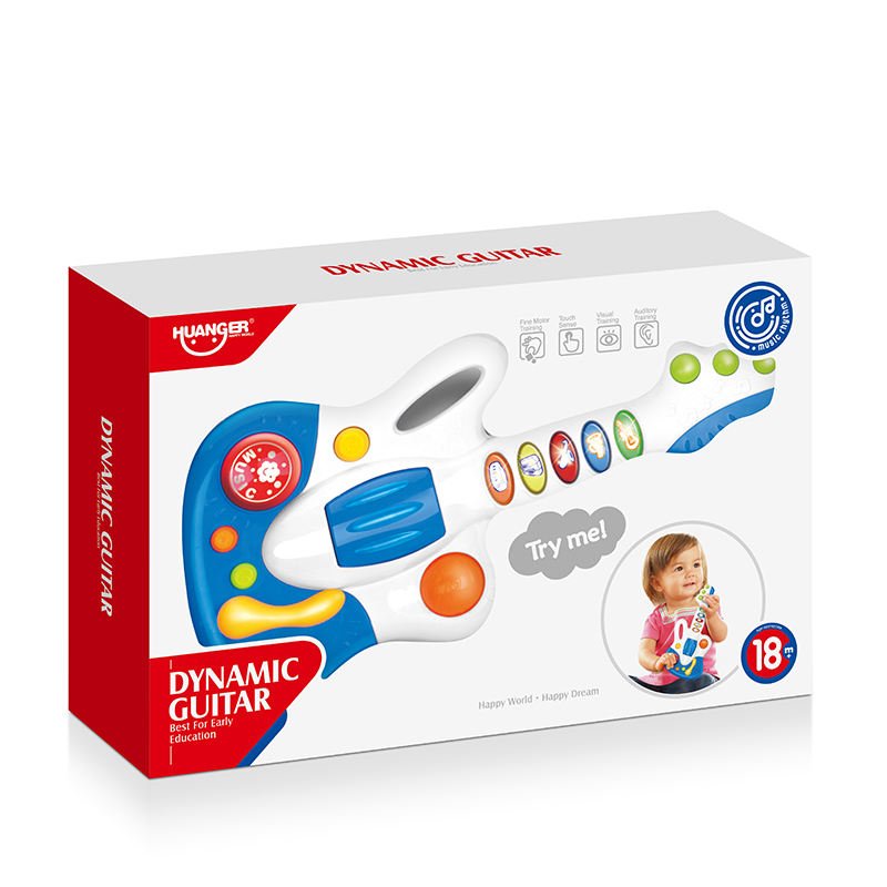 Huanger Dynamic Guitar – Musical Learning Toy for Toddlers