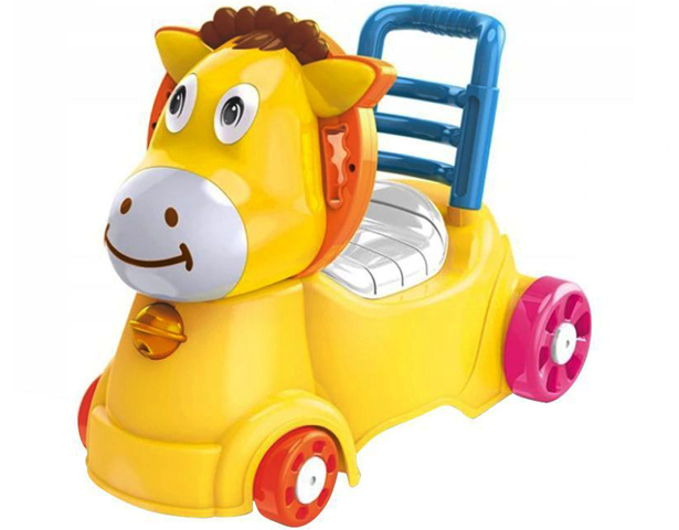Huanger Horse Trainer with Light & Music – 3 in 1 Walker and Toddler Seat