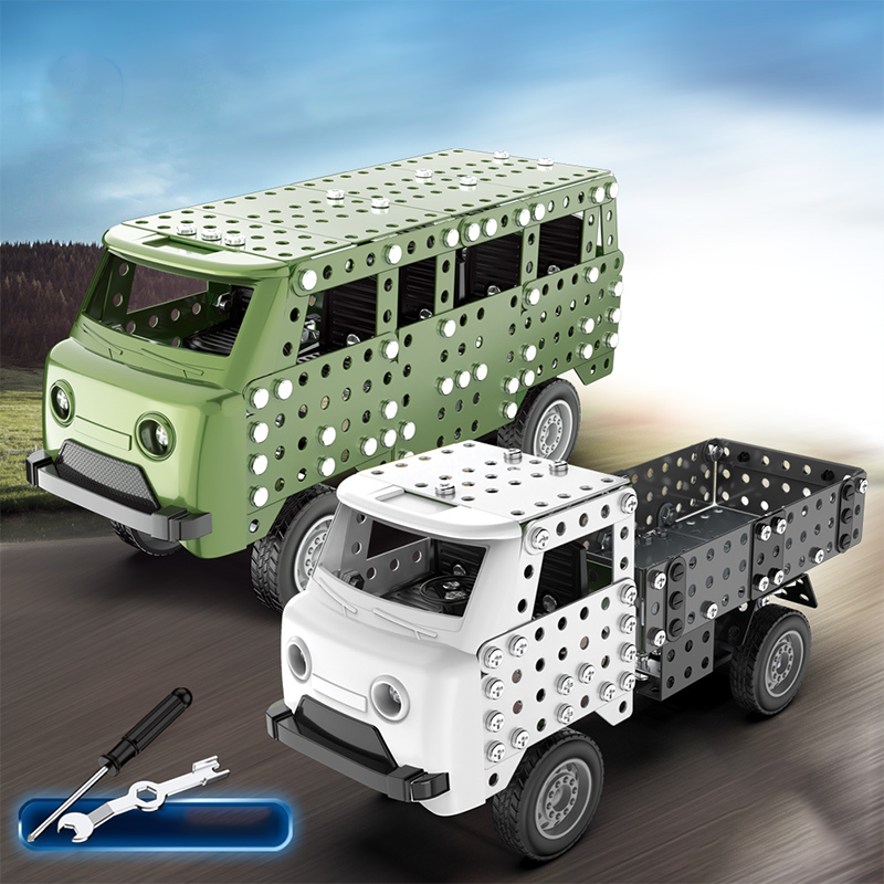 Inertia Function 3D DIY Metal Truck – 332 Pieces