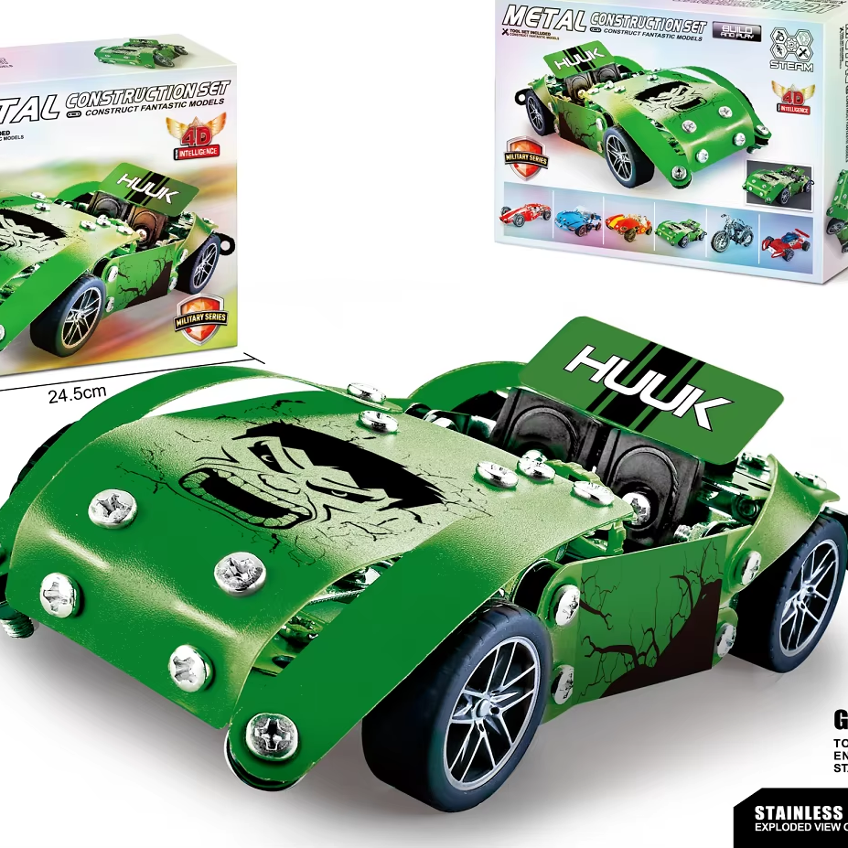 Car Designer Metal Building Set – 181 Pieces