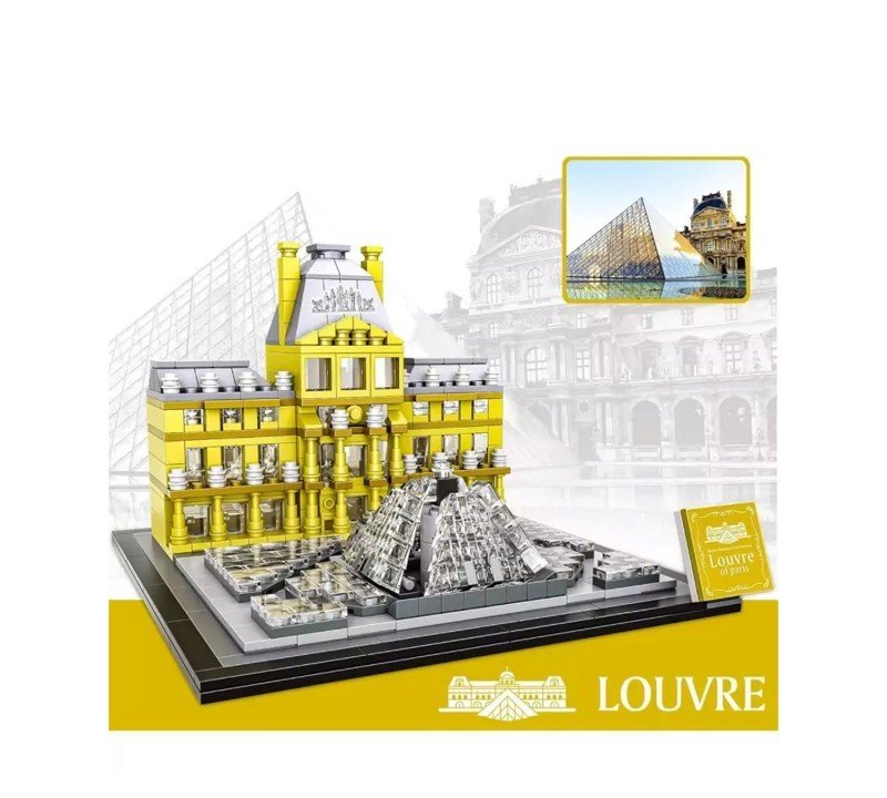 LX Louvre Architect Building Blocks | 807 Pieces (LX-A444)