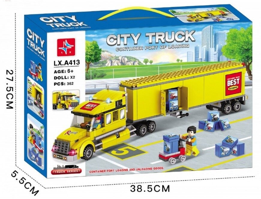 LX Constructor Truck Trailer | 362 Pieces