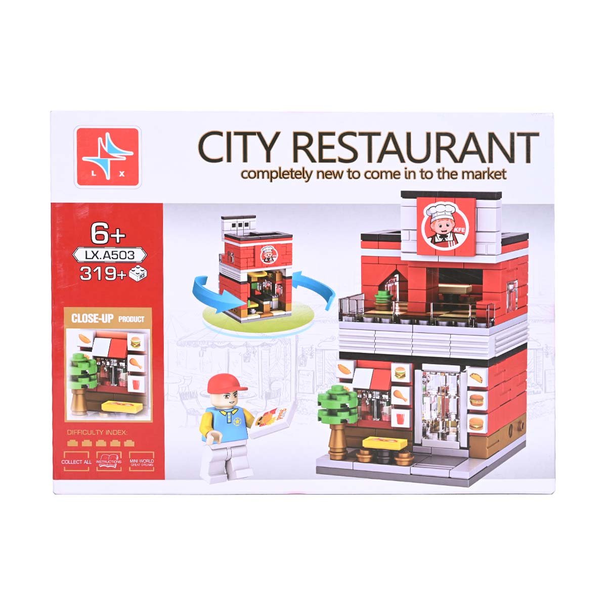 City Restaurant Building Blocks | 319 Pieces