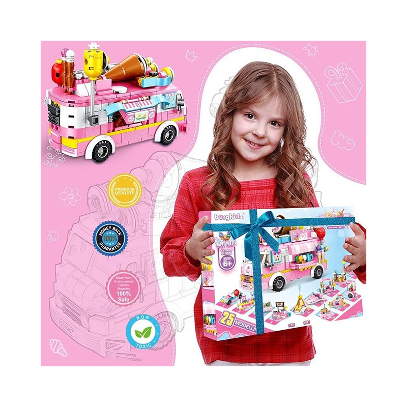 Ice Cream Truck Building Blocks | 623 Pieces