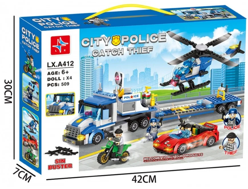 City Police Constructor 509-Piece Building Set
