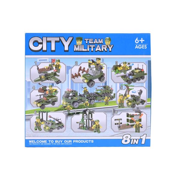City Military Team Building Blocks Set