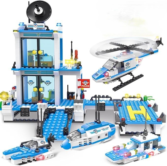 Coast Rescue City Police Building Blocks Set