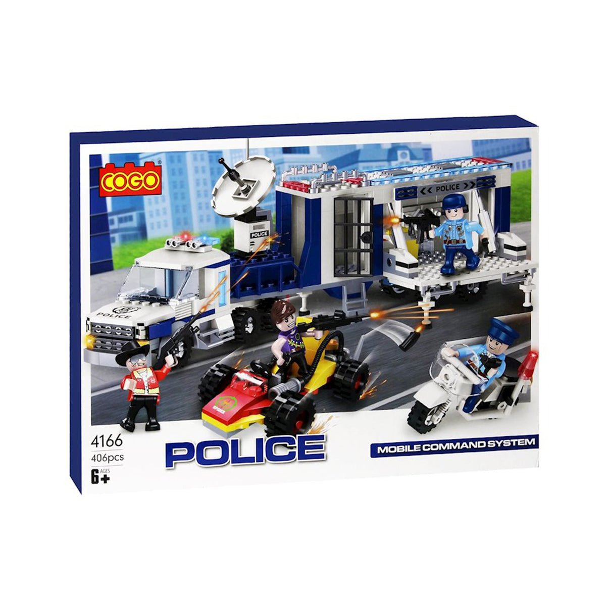 City Police Mobile Command Building Block Set – 406 Pcs