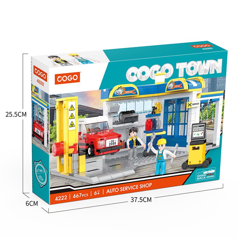 City Repair Shop Building Block Set – 467 Pcs