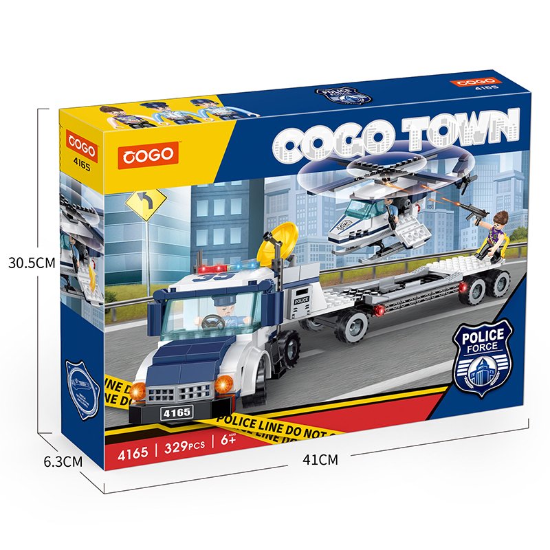 Police Transport Vehicle Building Block Set