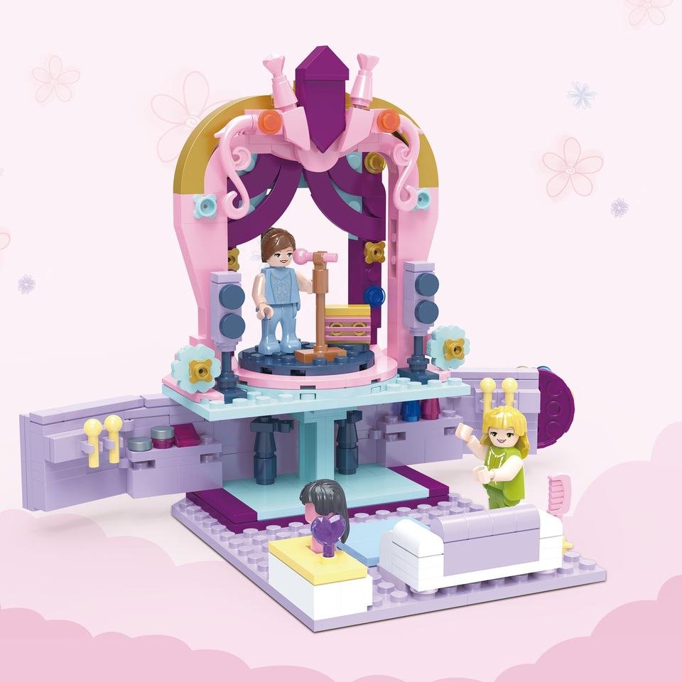 COGO 4588 Pink Castle Building Blocks