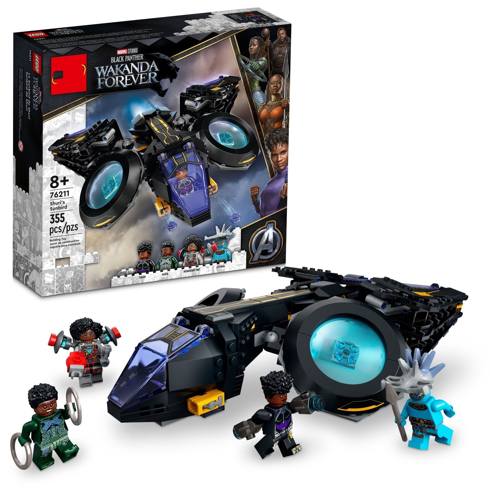 Super Heroes Shuri's Sunbird Building Set