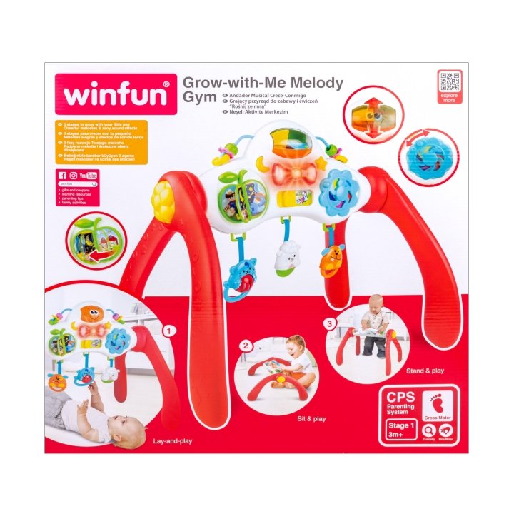 Grow-with-Me Melody Gym – 3-Stage Activity Center with Music & Interactive Toys