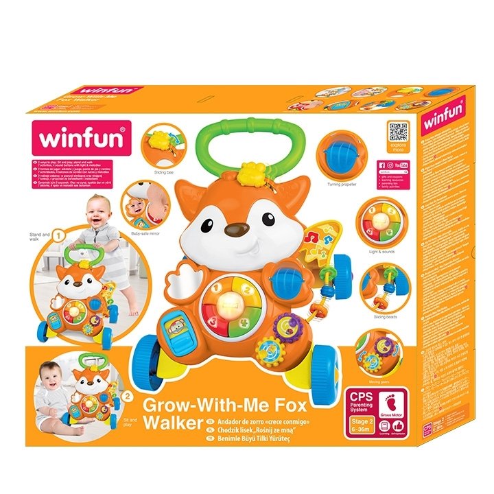 Grow-With-Me Fox Walker – Sit, Play & Learn Walking