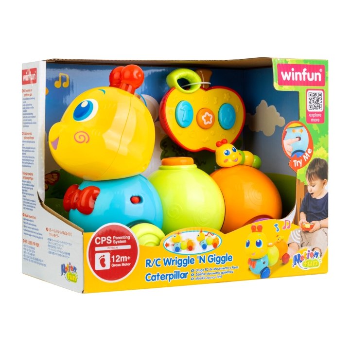 R/C Wriggle 'N Giggle Caterpillar – Remote-Controlled Musical Toy with Fun Movements