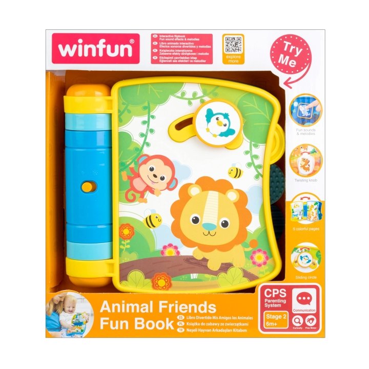 Animal Friends Fun Book – Interactive Learning for Babies