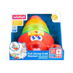 Pull Along Crab Stacker – Fun Musical Stacking & Pull-Along Toy