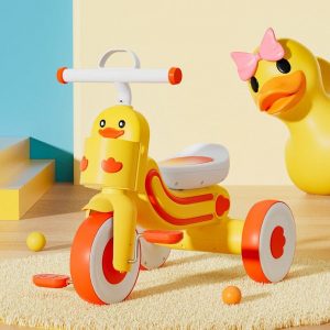 Yellow Kids Tricycle Little Yellow Duck Pedal Trike